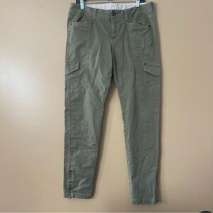 Athleta Green Cargo Pants size 12 tall